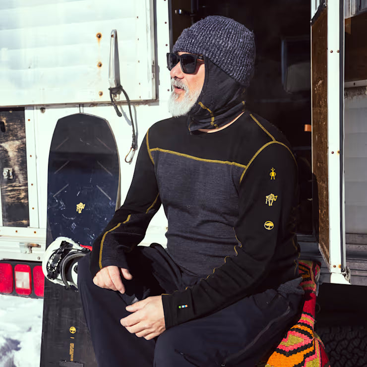 Men's Classic Thermal Merino Base Layer Colorblock Crew image 3