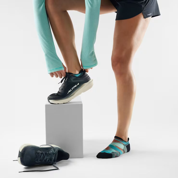 Women's Run Brushed Print Low Ankle Socks image 1