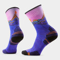 Women’s Hike Mountain Sunrise Print Crew Socks image 0