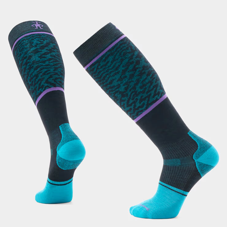 Snowboard Retro Line Over The Calf Socks image 0