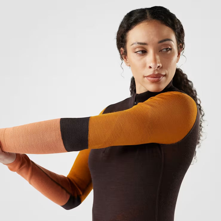 Women's Intraknit™ Thermal Merino Base Layer Colorblock 1/4 Zip image 2