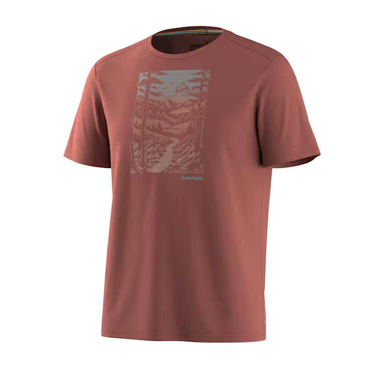 Men's Winding Trail Active Short Sleeve Graphic Tee image 1