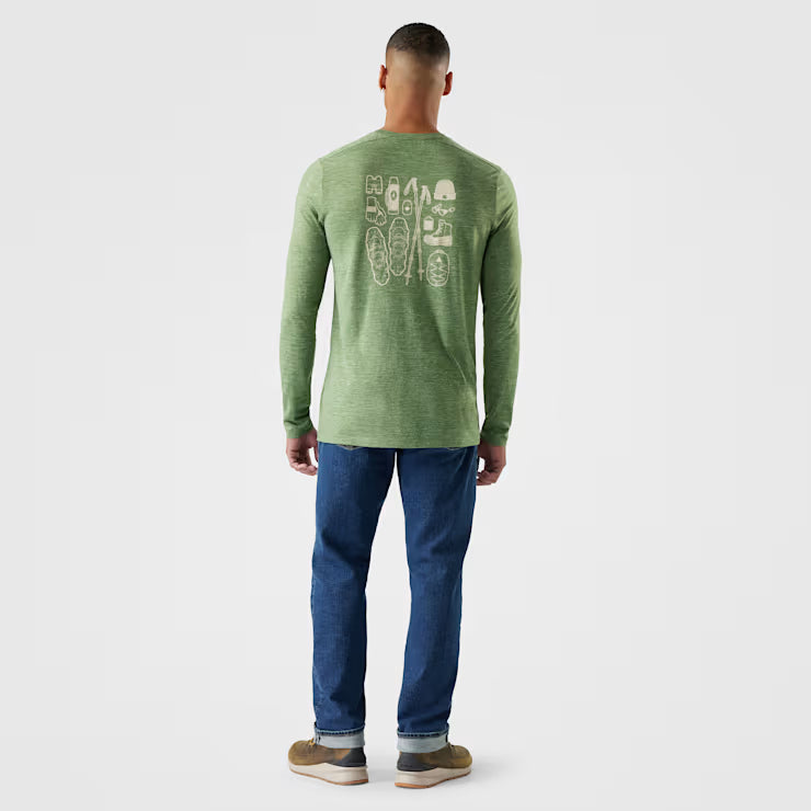 Men's Merino Hemp Blend Gear Up Long Sleeve Graphic Tee image 1