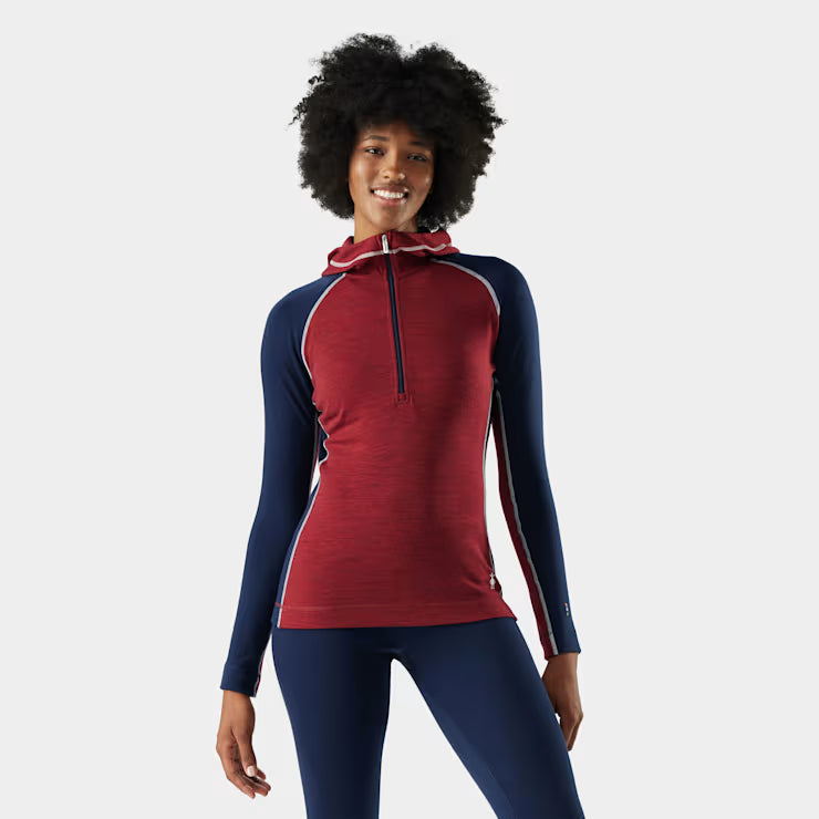 Women's Classic Thermal Merino Base Layer 1/2 Zip Hoodie image 0