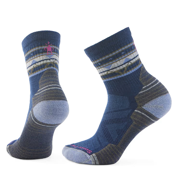 Women's Hike Zig Zag Valley Mid Crew Socks image 0