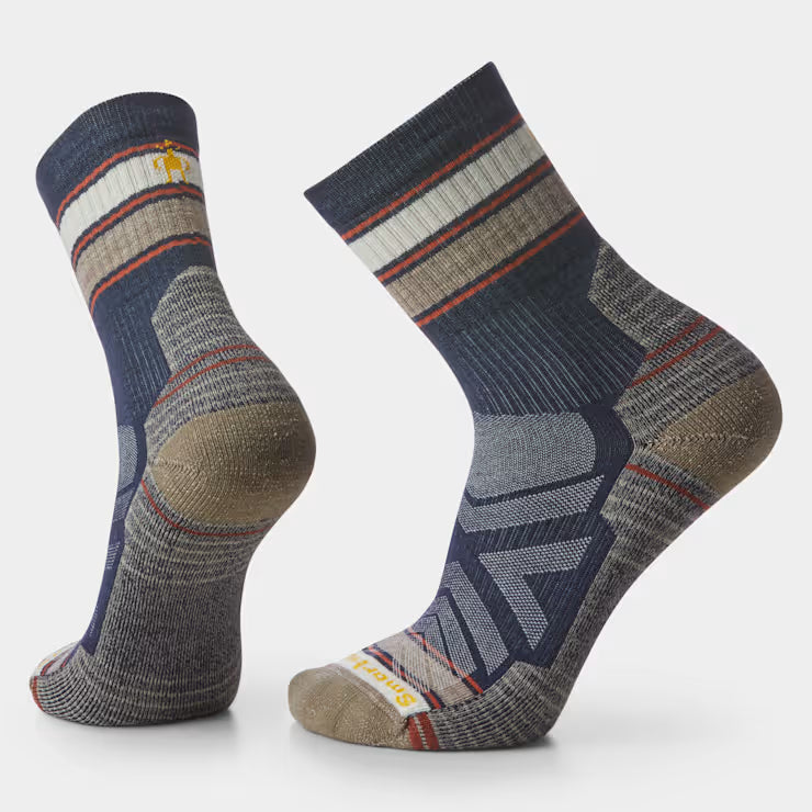 Hike Striped Mid Crew Socks image 0