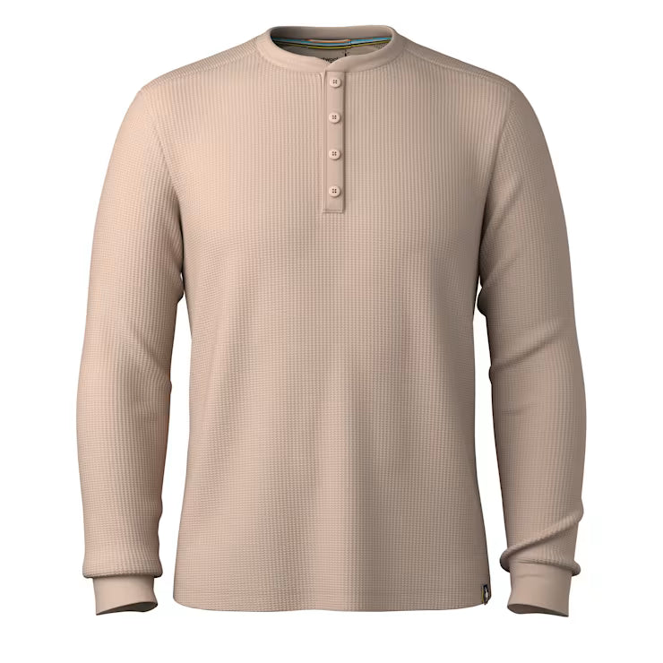 Men's Waffle Long Sleeve Henley image 2