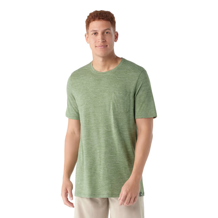 Men's Merino Hemp Blend Short Sleeve Pocket Tee image 0