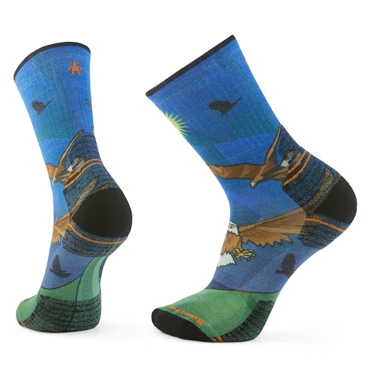 Hike Eagle Print Crew Socks image 0