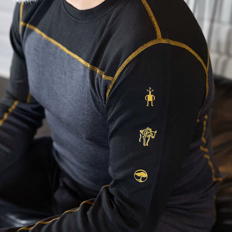 Men's Classic Thermal Merino Base Layer Colorblock Crew image 2