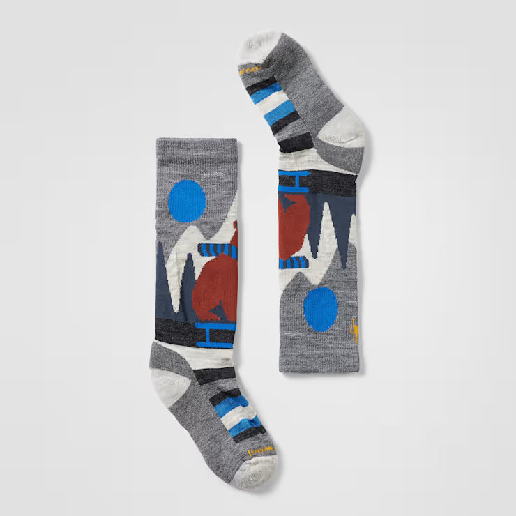 Kids' Ski Sleigh Bear Over The Calf Socks image 0