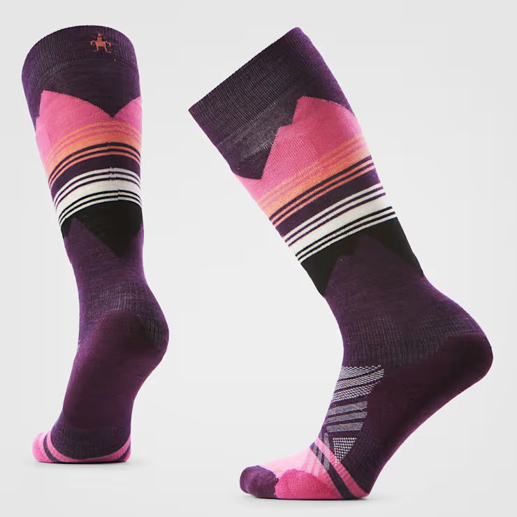Women's Ski Pattern Over The Calf Socks image 0