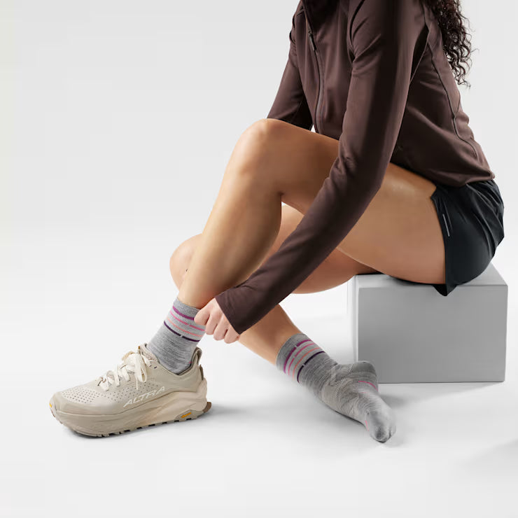 Women's Run Zero Cushion Mid Crew Socks image 1
