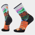 Trail Run Singletrack Print Crew Socks image 0