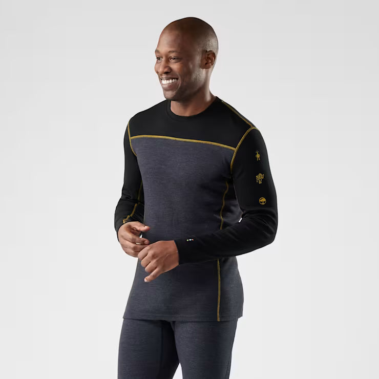 Men's Classic Thermal Merino Base Layer Colorblock Crew image 0