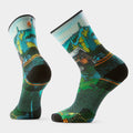 Hike Trail Trekker Print Crew Socks image 0