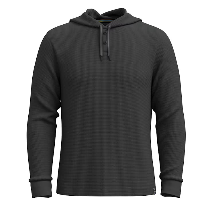 Men's Waffle Henley Hoodie image 2