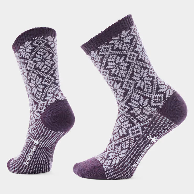 Women's Everyday Cozy Traditional Snowflake Crew Socks image 0