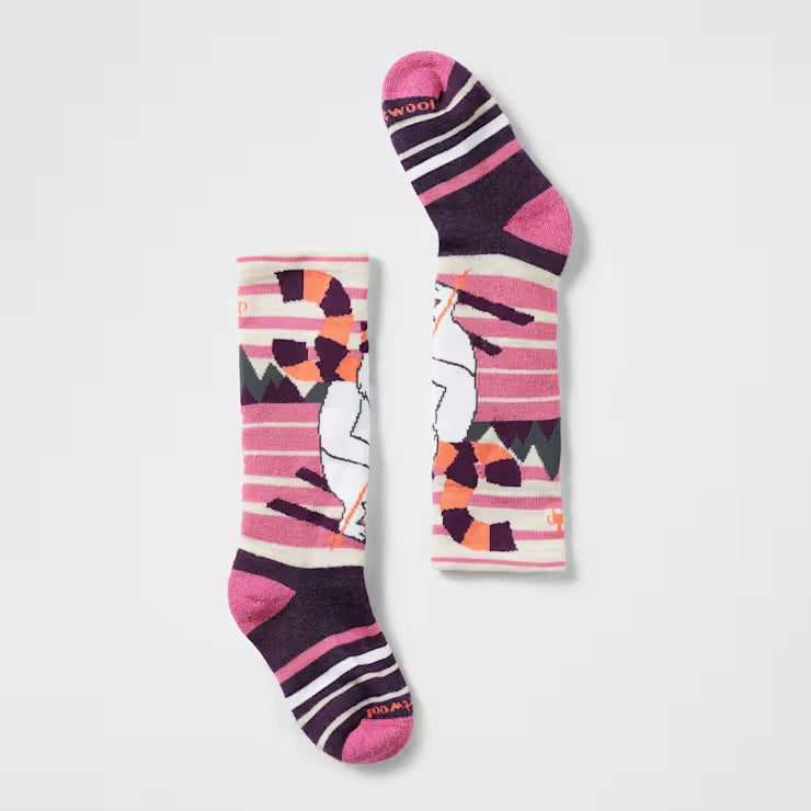 Kids' Wintersport Yeti Pattern Over The Calf Socks image 0