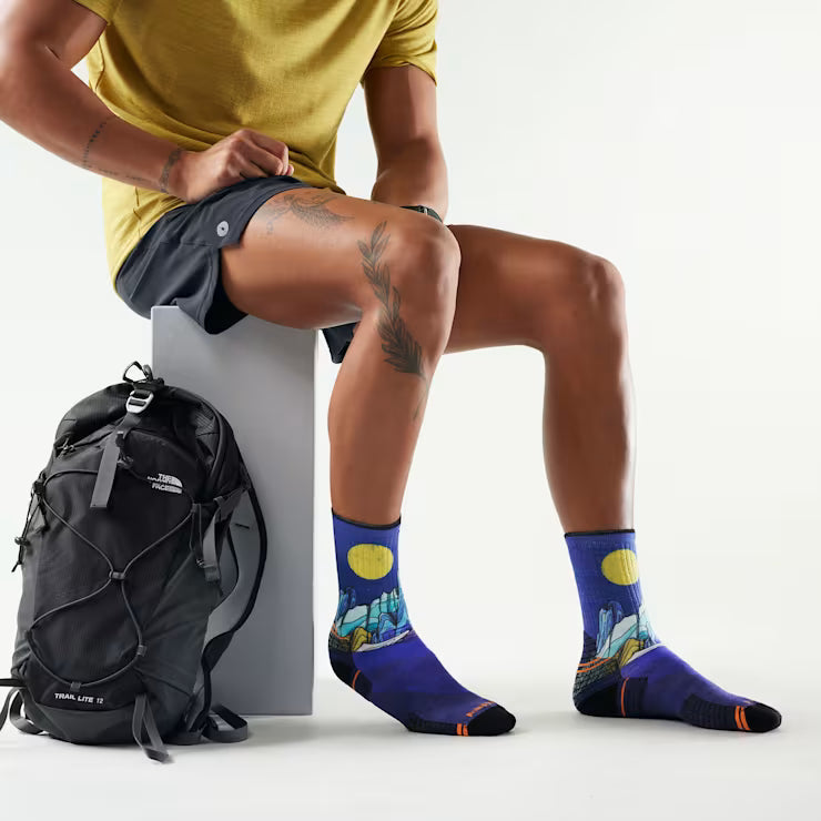 Hike Mountain Myth Print Crew Socks image 1