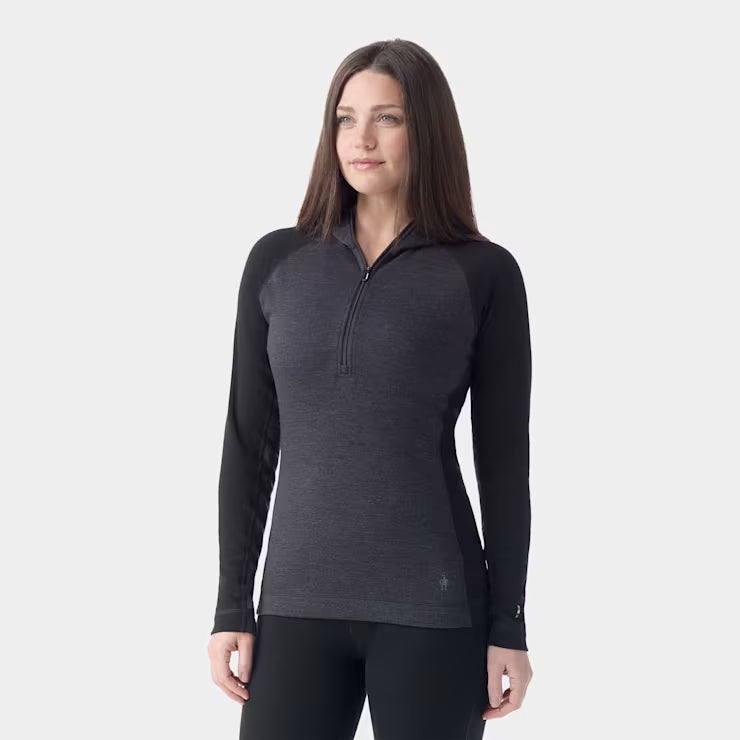 Women's Classic Thermal Merino Base Layer 1/2 Zip Hoodie image 0