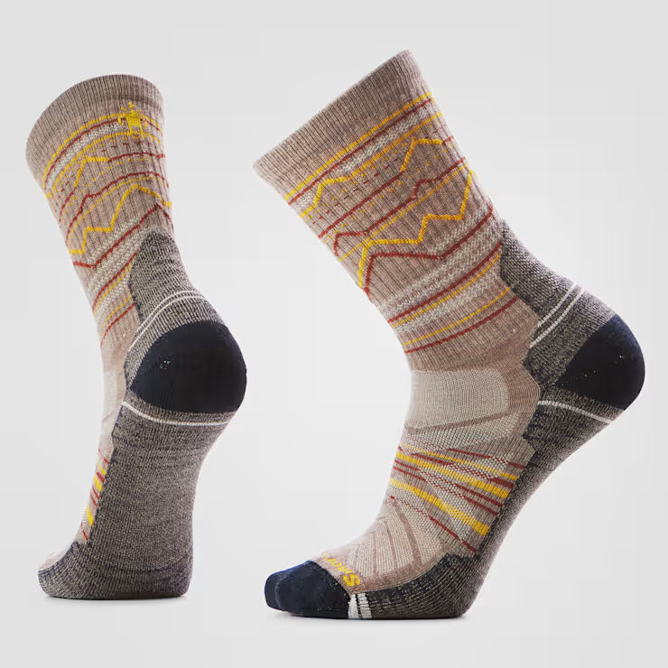 Hike Mountain Range Pattern Crew Socks image 0