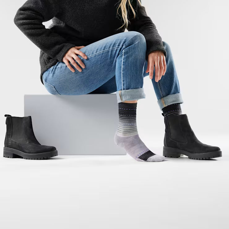 Women's Everyday Stitch Stripe Crew Socks image 1