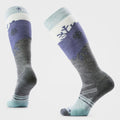 Women's Ski Snowpocalypse Pattern Over The Calf Socks image 0