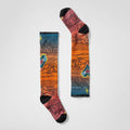 Junior Ski Geo Peaks Print Over The Calf Socks image 0