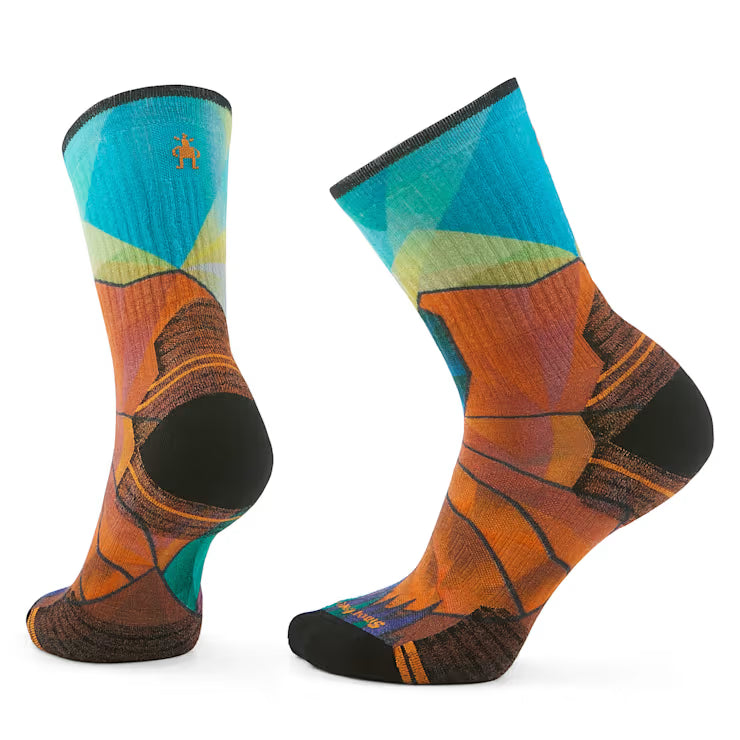 Women's Hike Mountain Prism Print Crew Socks image 0