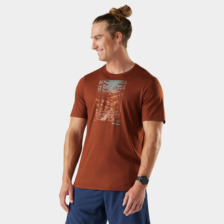 Men's Winding Trail Active Short Sleeve Graphic Tee image 0