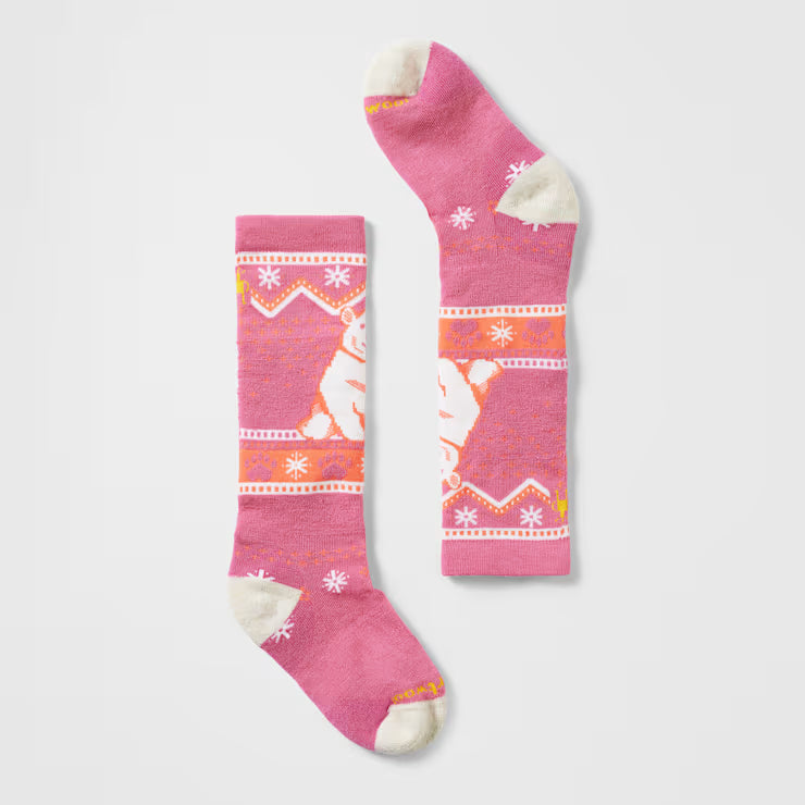 Kids' Wintersport Polar Bear Pattern Over The Calf Socks image 0