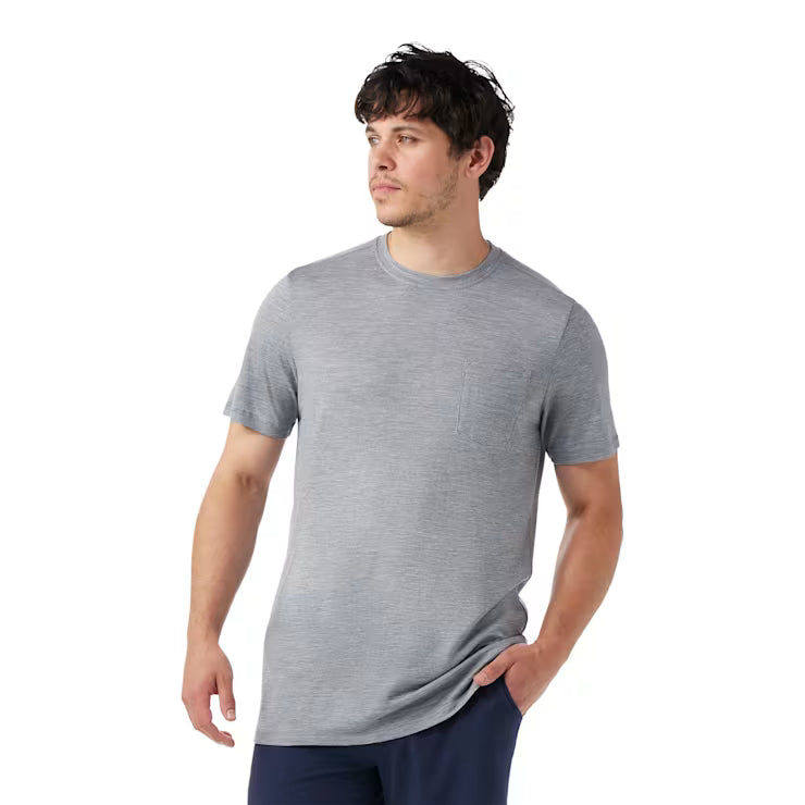 Men's Merino Hemp Blend Short Sleeve Pocket Tee image 0
