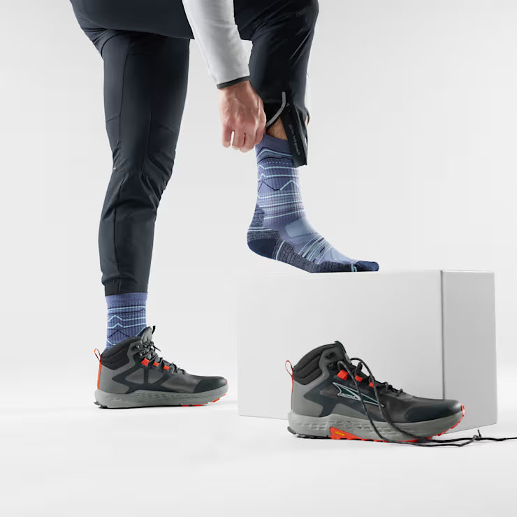 Hike Mountain Range Pattern Crew Socks image 1