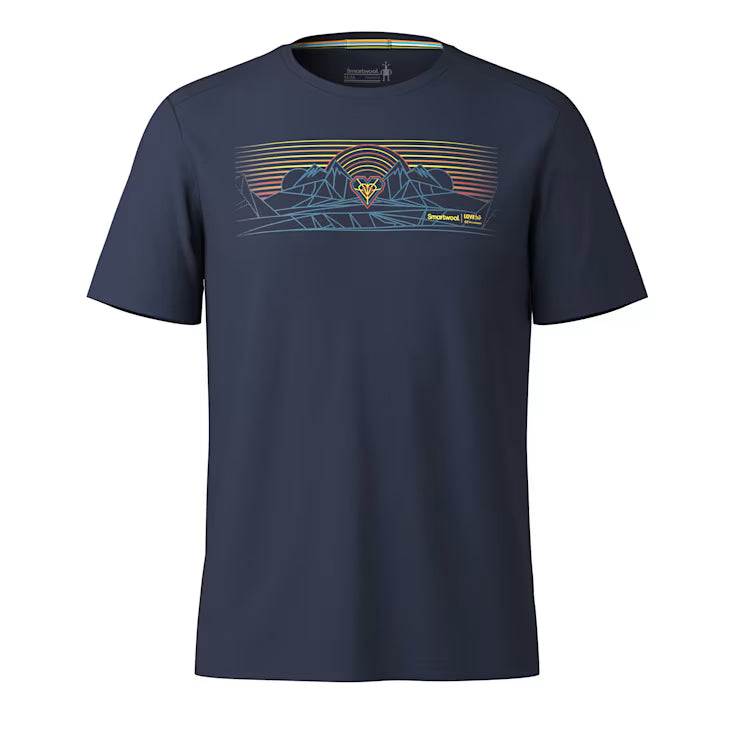 Men's Mountain Sunrise Active Short Sleeve Graphic Tee image 1
