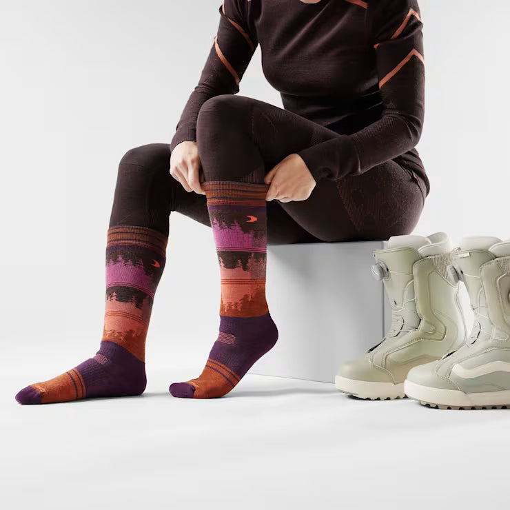 Women's Snowboard Twilight Vista Over The Calf Socks image 1