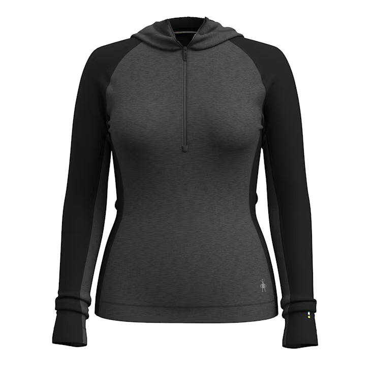 Women's Classic Thermal Merino Base Layer 1/2 Zip Hoodie image 2