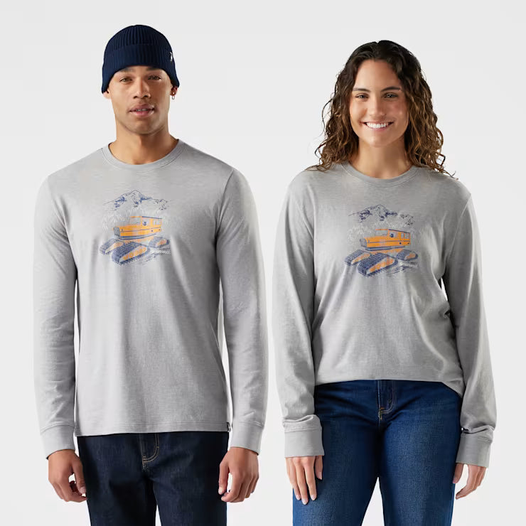 Snowcat Graphic Long Sleeve Graphic Tee image 0