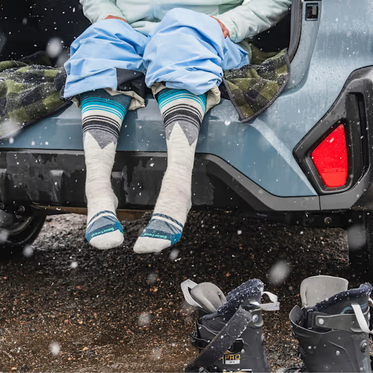 Women's Ski Pattern Over The Calf Socks image 2