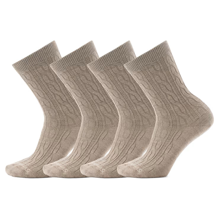 Everyday Cable Crew Socks 4-pack image 0